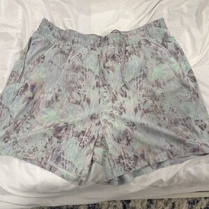 lululemon athletica Mint and Gray Athletic Shorts